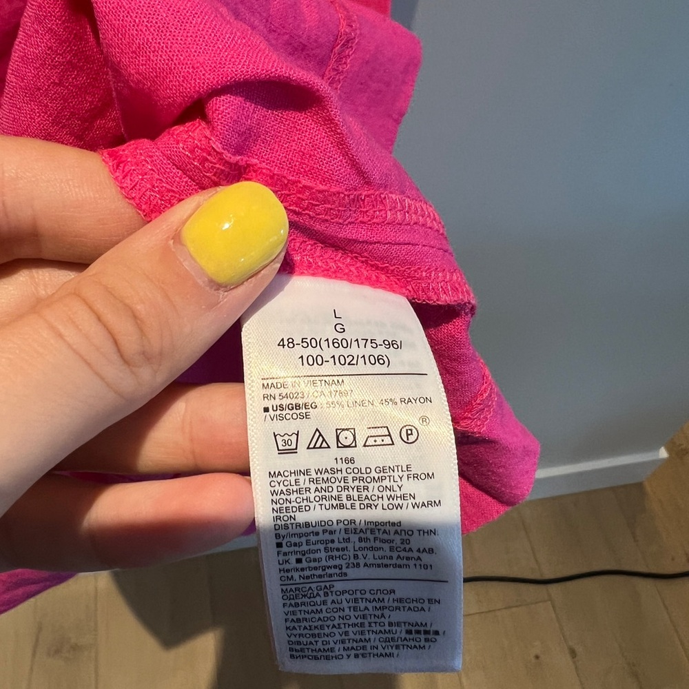 GAP Pink Linen Dress - Picture 5 of 6